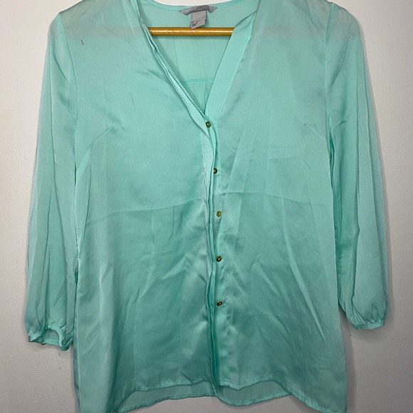 H&M Flowy Silk Top - Picture 1 of 4